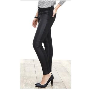 Banana Republic Sloan Faux Leather Panel Pants